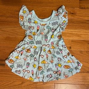 Little Sleepies Flutter Twirl Dress with Bodysuit